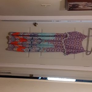 Multi colored maxi dress